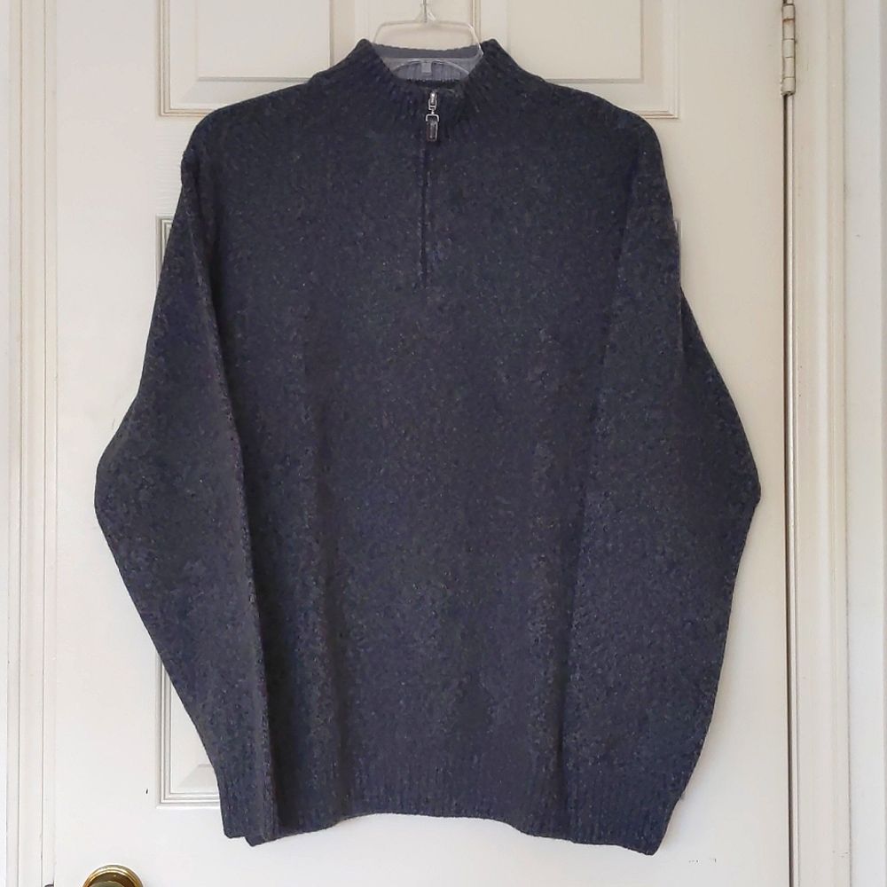 ICELAND Men's Half-zip knit sweater. Made in Italy.